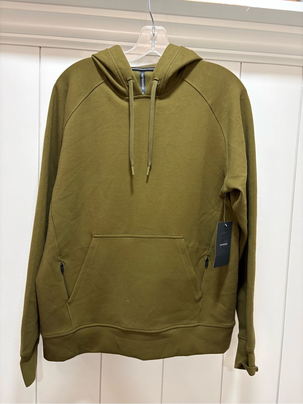 Ten Thousand Men's Midweight Tech Hoodie Dark Olive Size Medium New NWT